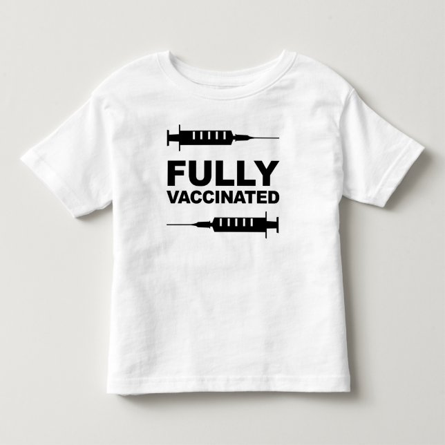 De Bebé Camiseta para niños pequeños completamente vacunad (Anverso)