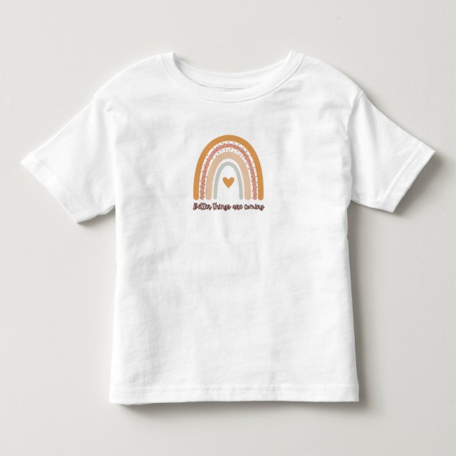 De Bebé Camiseta para niños pequeños con arcoíris – Cita p (Anverso)