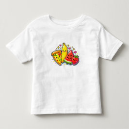 De Bebé Camiseta para niños pequeños con frutas y pizza li