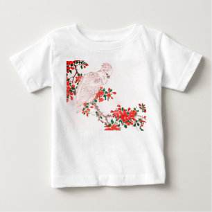 De Bebé Camiseta para niños pequeños con loro y nombre per