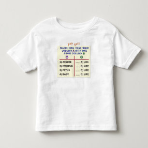 De Bebé Camiseta para niños pequeños con un cuestionario.