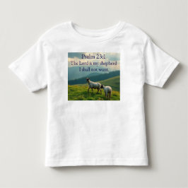 De Bebé Camiseta para niños pequeños con versículo bíblico