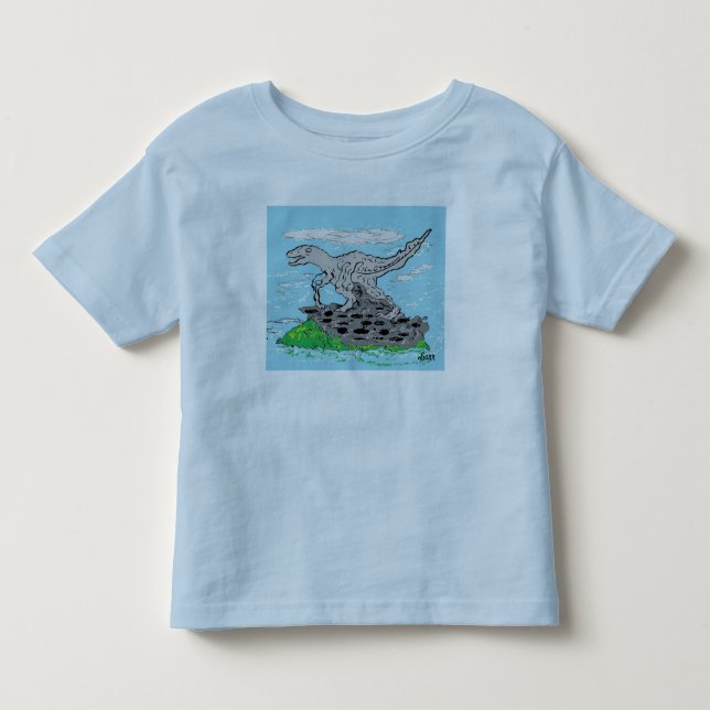 De Bebé Camiseta para niños pequeños: Dinosaurio  (Anverso)
