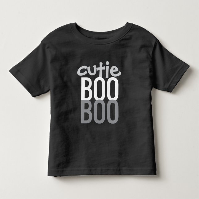 De Bebé Camiseta para niños pequeños: HALLOWEEN Cutie Boo  (Anverso)