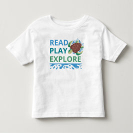 De Bebé Camiseta para niños pequeños 'Leer, Jugar, Explora