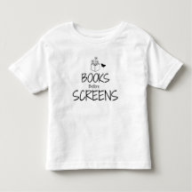 Camiseta para niños pequeños 'Libros antes que pan
