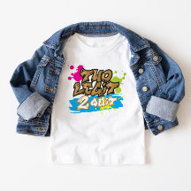 Camiseta para niños pequeños Neon Colors Two Legit