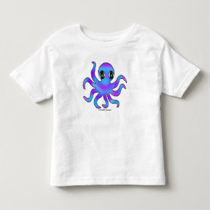 De Bebé Camiseta para niños pequeños - Pulpo Azul Violeta 