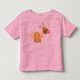 De Bebé Camiseta para niños personalizado Pony y Flower