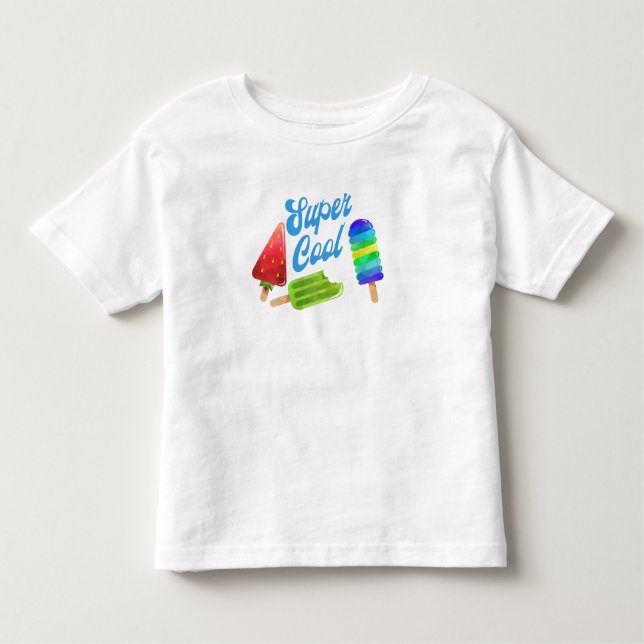De Bebé Camiseta para niños Popsicle Super Guay (Anverso)