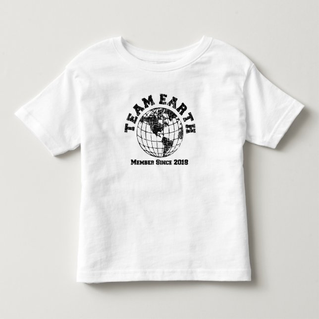De Bebé Camiseta para niños Team Earth: miembro desde 2018 (Anverso)
