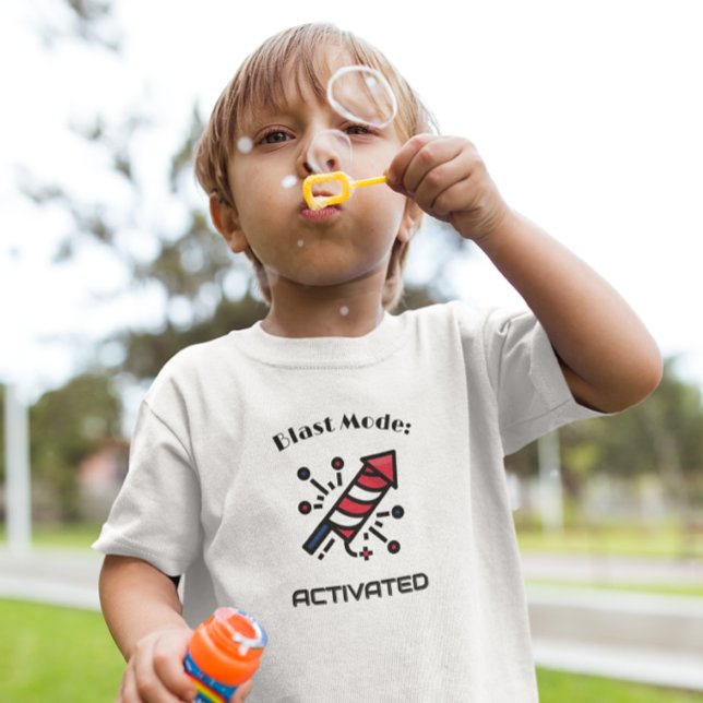 De Bebé Camiseta Patriótica Blast Mode Activado (Subido por el creador)