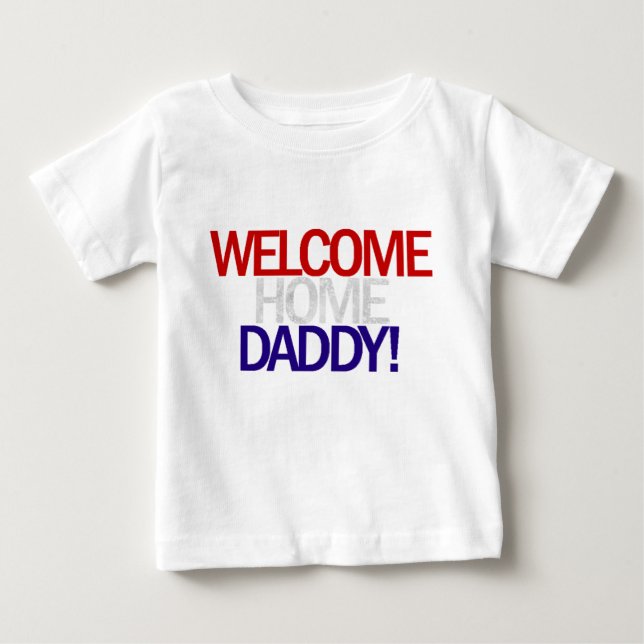 De Bebé Camiseta patriótica del papá casero agradable (Anverso)
