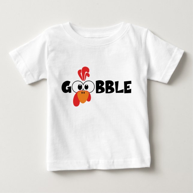 De Bebé Camiseta Pavo Cara Glu Glu (Anverso)