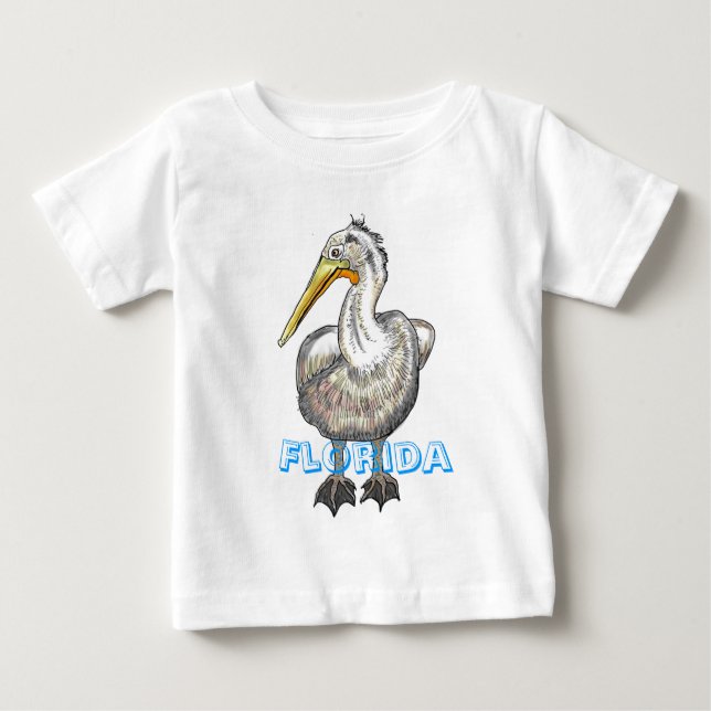 De Bebé Camiseta Pelican Florida (Anverso)