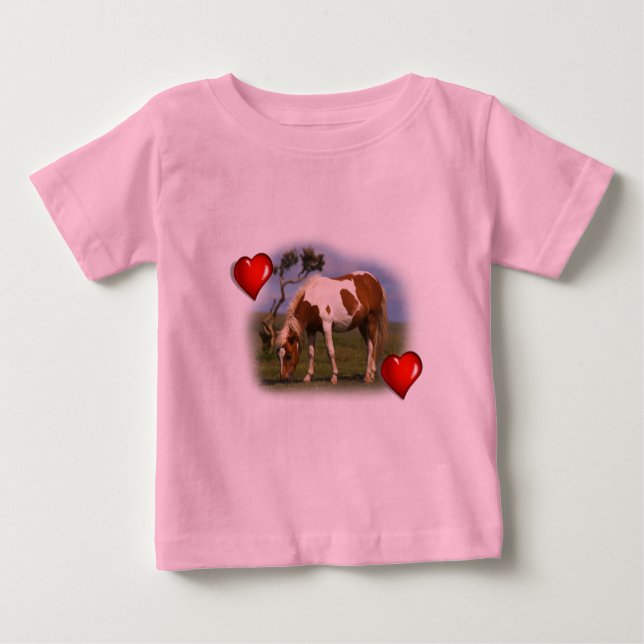 De Bebé Camiseta pequeña Pony and Lone Gorse (Anverso)
