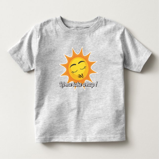 De Bebé Camiseta pequeña : Toma una siesta (gris) (Anverso)