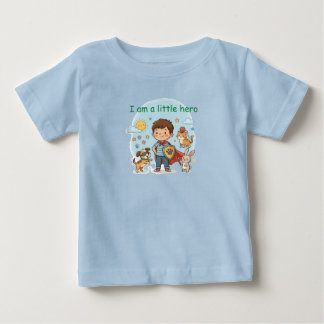 De Bebé Camiseta pequeño héroe