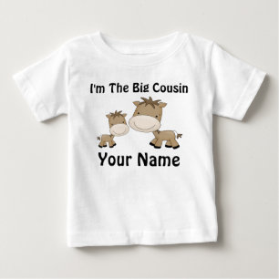 De Bebé Camiseta personalizada Big Cousin Horse