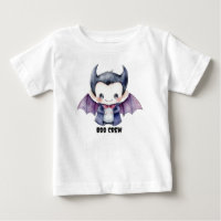 Camiseta personalizada "Boo Crew" con dracula suav