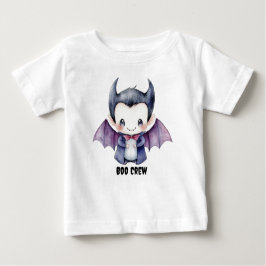 De Bebé Camiseta personalizada "Boo Crew" con dracula suav