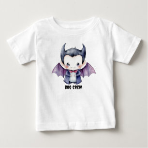 De Bebé Camiseta personalizada "Boo Crew" con dracula suav