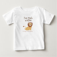 Camiseta personalizada con león, el rey