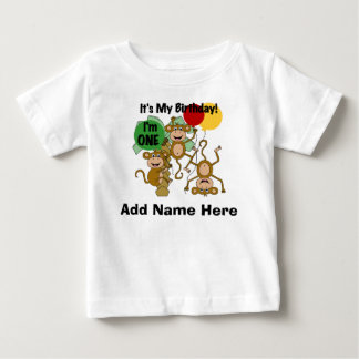 De Bebé Camiseta personalizada del cumpleaños del brillo