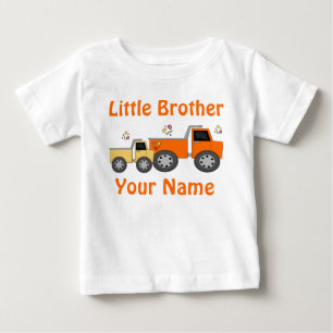 De Bebé Camiseta personalizada Little Brother Truck