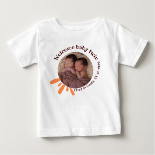 De Bebé Camiseta personalizada para bebés gemelos   Recién