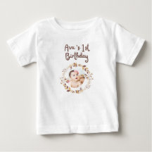Camiseta personalizada para el primer cumpleaños |