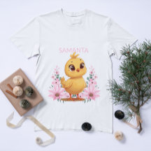 Camiseta personalizada para niños con pollitos