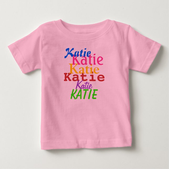 De Bebé Camiseta personalizada para niños pequeños (Anverso)