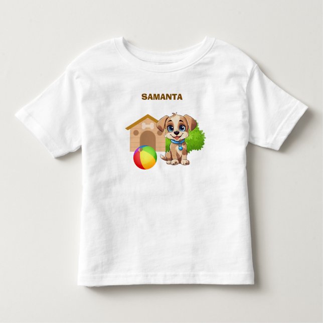 De Bebé Camiseta personalizada para niños pequeños con cac (Anverso)