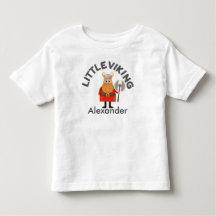Camiseta personalizada para niños pequeños vikingo