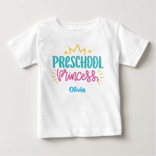 De Bebé Camiseta personalizada para princesas preescolares