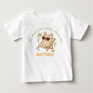 De Bebé Camiseta personalizada relajada perro