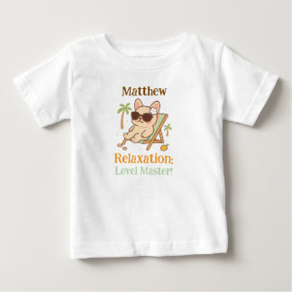 De Bebé Camiseta personalizada relajada perro