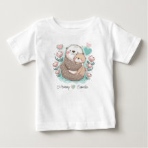 Camiseta personalizada Sea Otter Love Baby