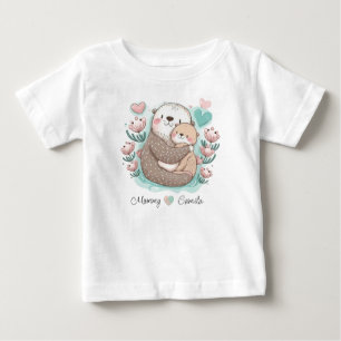 De Bebé Camiseta personalizada Sea Otter Love Baby