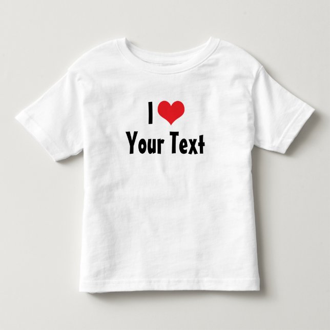 De Bebé Camiseta Personalizada Te Amo (Anverso)