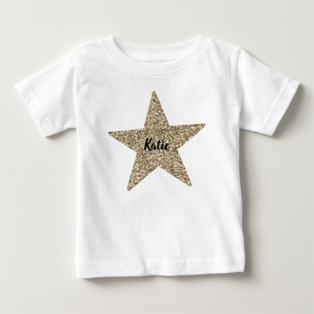 De Bebé Camiseta personalizada Twinkle Little Star (Anverso)