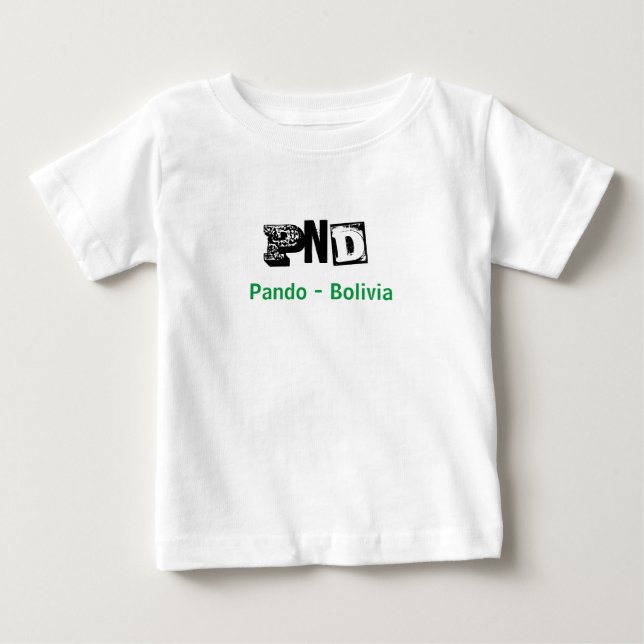 De Bebé Camiseta PND Pando Bolivia (Anverso)