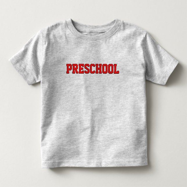 De Bebé Camiseta Preescolar Universitaria (Anverso)