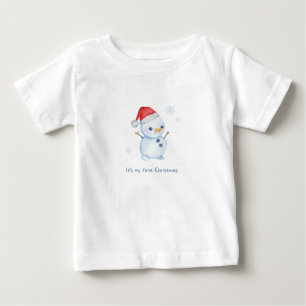 De Bebé Camiseta ‘Primera Navidad’ personalizada