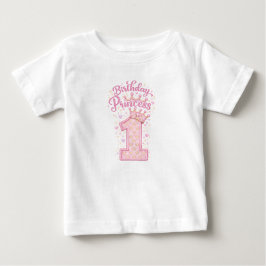 De Bebé Camiseta Princesa Cumpleaños 1