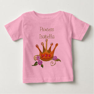 De Bebé Camiseta Princesa (Personalizable)
