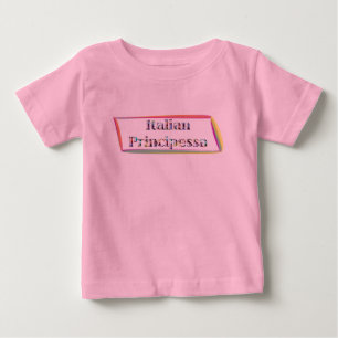De Bebé Camiseta Principessa Baby