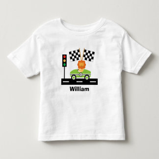 De Bebé Camiseta racecar con león