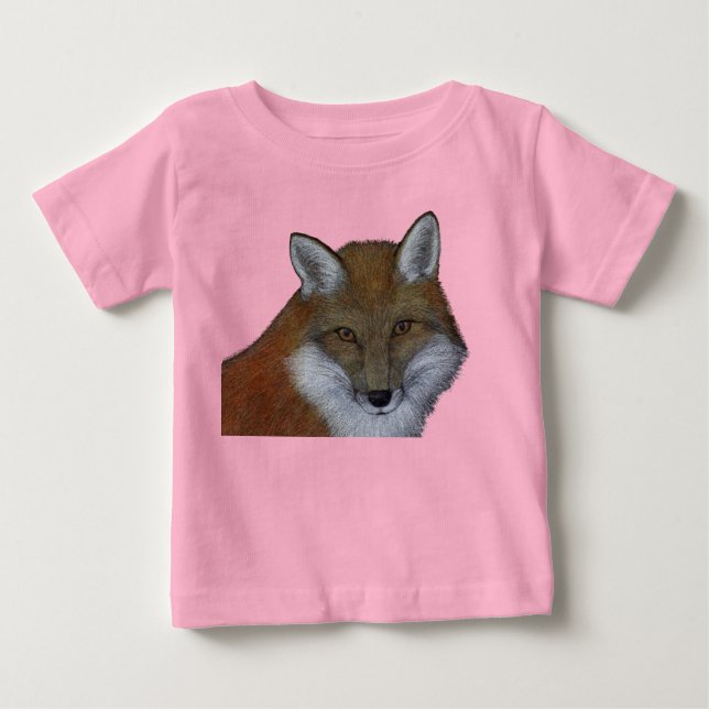 De Bebé Camiseta Red Fox Baby (Anverso)